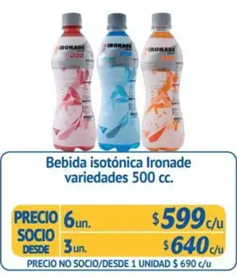 Alvi Bebida Isotonia Ironade variedades 500 cc oferta