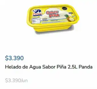 Super Bodega a Cuenta Helado de Agua Sabor Piña 2.5L Panda oferta