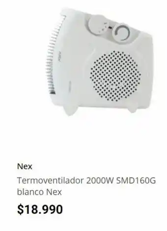 Easy Nex Termoventilador 2000W SMD160G blanco Nex oferta