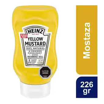 Unimarc Mostaza Heinz yellow mustard squeezy 226 g oferta