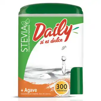Unimarc Endulzante tableta Daily stevia agave 300 un oferta