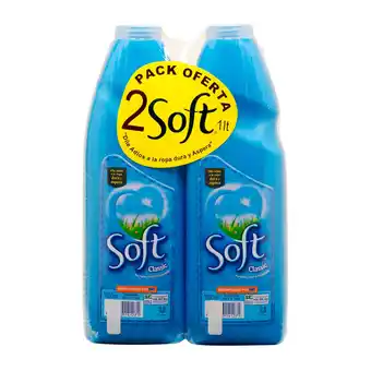 Unimarc Pack suavizante Soft normal 2 un de 1 L oferta