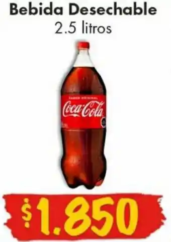 Super Bodega a Cuenta Bebida Desechable Coca Cola 2.5L oferta