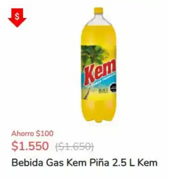Super Bodega a Cuenta Bebida Gas Kem Piña 2.5L oferta