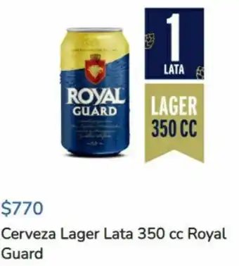 Cerveza Lager Lata Royal Guard 350cc