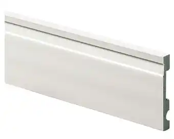Guardapolvo 100 mm x 2.4 m extra line blanco mate atrim.