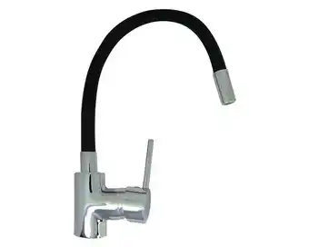 Easy Monomando lavaplatos flexible hued negro/cromo vessanti oferta