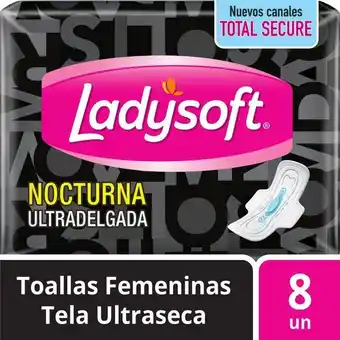 Unimarc Toalla higiénica ladysoft ultradelgada nocturna con alas 8 un oferta