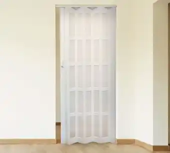 Easy Puerta plegable pvc 120x200 cm marfil con ventana baldara oferta