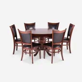 CIC Comedor 6 sillas calabria chocolate oferta