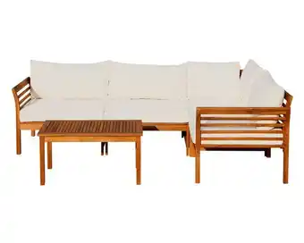 Easy Set terraza 4 personas pecan outzen oferta