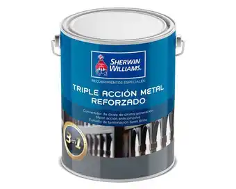 Easy Esmalte anticorrosivo 1 galón triple acción metal reforzado negro semi brillante sherwin williams oferta