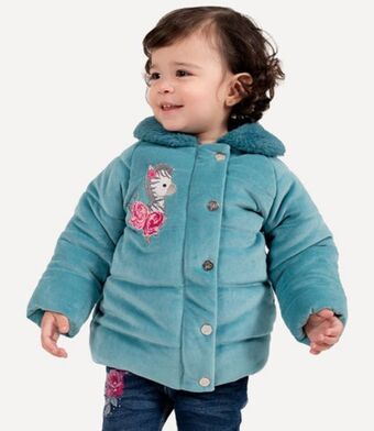 Limonada Chaqueta velvet bebé petróleo oferta