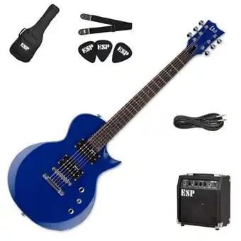 Audiomusica Pack ltd de guitarra eléctrica ec-10 - color azul oferta