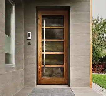 Easy Puerta pino oregón mirador vidrio 90x200 cm afn oferta