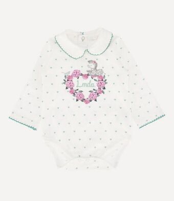 Limonada Body algodón orgánico little hearts recién nacida petróleo oferta