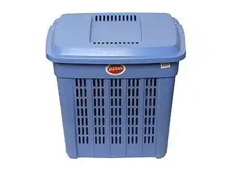 Canasto rectangular con tapa 50 lt innovaplast