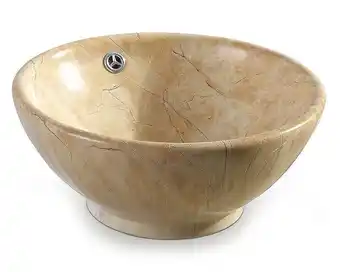 Easy Lavamanos sobreponer 43 cm marmol beige/naranjo vessanti oferta