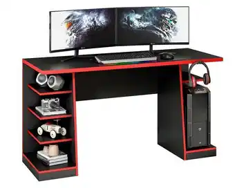 Easy Escritorio gamer tetris negro/rojo home mobili oferta