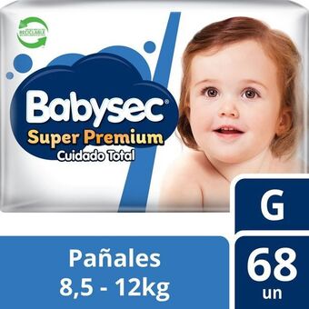 Unimarc Pañal babysec super premium cuidado total g 68 un oferta