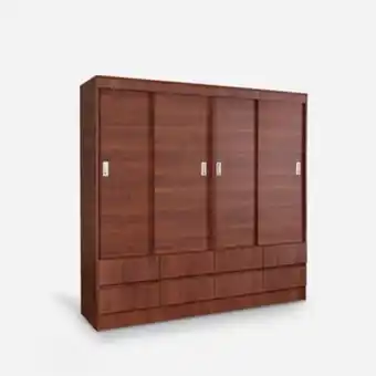 CIC Clóset 4 puertas corredera 8 cajones maule cerezo oferta