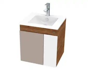 Mueble vanitorio 70 cm kyle gales/blanco/gris klipen