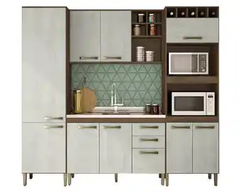 Easy Kit cocina 10 puertas 2 cajones viena blanco/café vessanti oferta