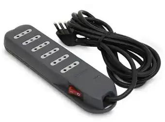 Easy Protector sobretensión 3 mts 6 posiciones gris bticino oferta