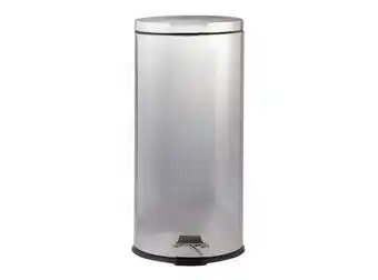 Easy Basurero tapa y pedal 30 litros cierre lento inox cotidiana oferta