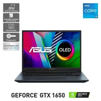 Falabella Notebook asus vivobook pro 14 oled k3400ph-km112w intel core i5 nvidia geforce gtx 1650 8gb ram 512gb ssd 14" wqxga+ oferta