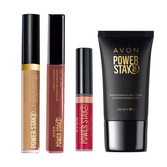 Avon Pack maquillaje infaltable power stay oferta