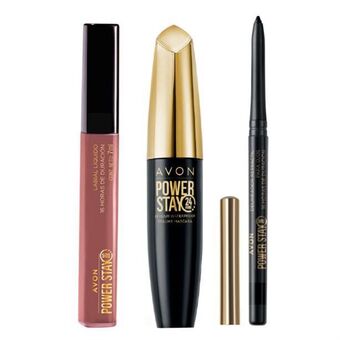 Avon Pack maquillaje básico de larga duración power stay oferta