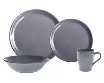 Easy Vajilla 16 piezas hitiit gris cotidiana oferta