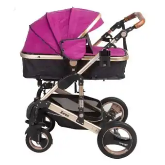 Falabella Coche voyage zeus con silla nido fucsia oferta