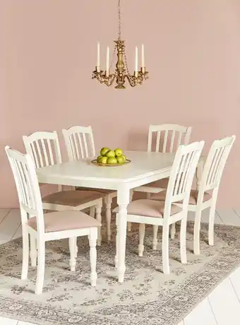 Paris Juego de comedor denisse + 6 sillas sarah miller oferta