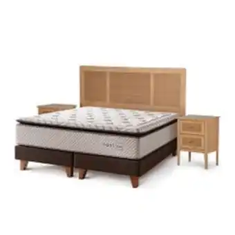 Abcdin Cama europea rosen nest 2 plazas base dividida + set muebles oferta