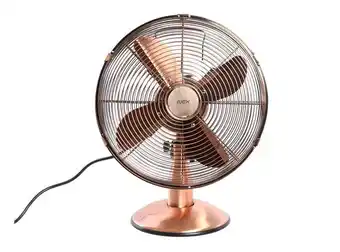Ventilador sobremesa 12'' metal desk fan cobre nex
