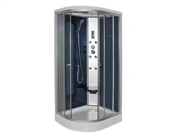 Easy Cabina con techo 80x100x215 cm 6 jets azul vessanti oferta