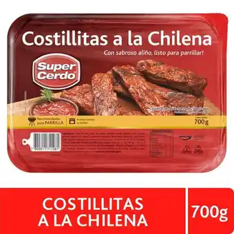 Santa Isabel Costillitas a la chilena super cerdo 700 g oferta