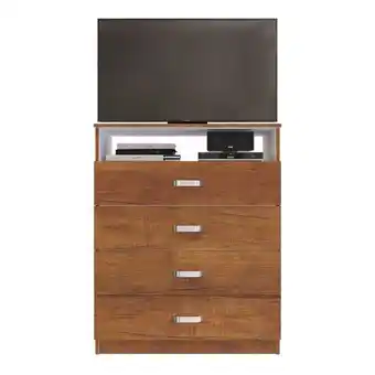 Éxito Cajonera marbella 4 cajones espacio para dvd 100x80x40cm color: caramelo oferta