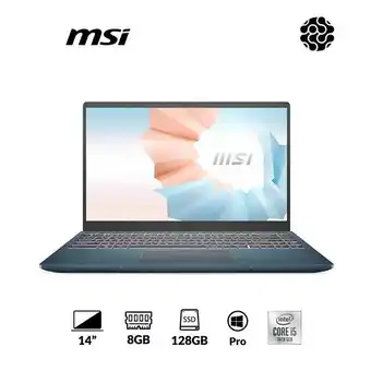 Éxito Portatil msi b10mw 640 ultra thin ici5 10210u 8gb 128gbssd 14 pulgadas win 10 pro oferta