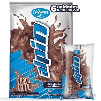 Merqueo Leche saborizada alpin chocolate bolsa 6 und oferta