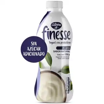 Merqueo Yogurt finesse natural botella alpina oferta