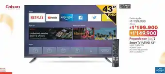 Metro Smart tv full hd 43'' • ref. c43v1fn • smart linux oferta