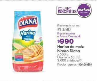 Metro Harina de maíz blanco diana x 500 g oferta