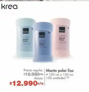 Metro Manta polar lisa • 120 cm x 150 cm oferta