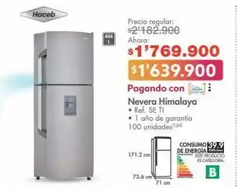 Metro Nevera himalaya • ref. se ti oferta