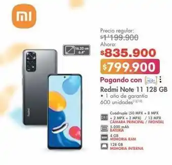 Metro Xiaomi redmi note 11 128 gb oferta