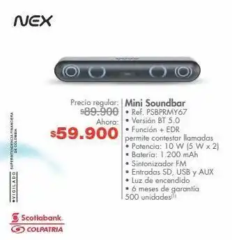 Metro Nex mini soundbar • ref. psbprmy67 oferta