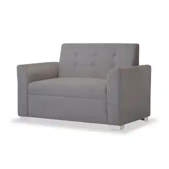 Muebles Jamar Sofa 2 puestos bruce microfibra gris plomo oferta